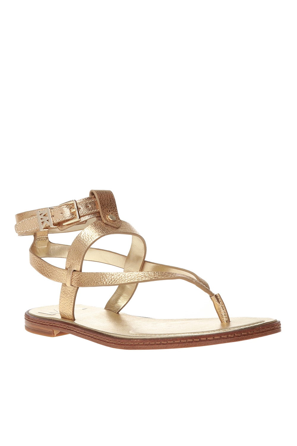 Gold Pearson sandals with logo Michael Michael Kors Vitkac France